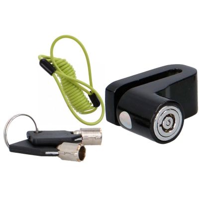 7. DUNLOP BLACK BRAKE DISC LOCK WITH CABLE LOCK