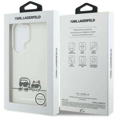 8. Karl Lagerfeld IML Peekaboo Karl&Choupette MagSafe Case for Samsung Galaxy S26 Ultra - Transparent