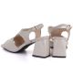 4. Women's beige high heel sandals Vinceza 26-62286