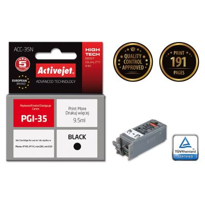 2. Activejet ACC-35N Ink (Canon PGI-35 replacement; Supreme; 9.5 ml; black)