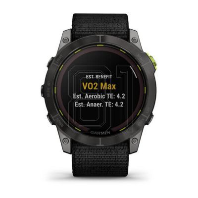 5. Garmin Enduro 2 Solar Black Carbon Gray DLC Ti Ultrafit Band 010-02754-01 Sports Watch