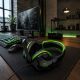 9. Esperanza EGH310G headphones (black, green)