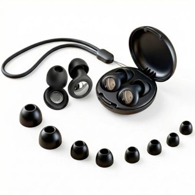 Tech-Protect QuietFit Silicone Earplugs with Acoustic Filter - Black