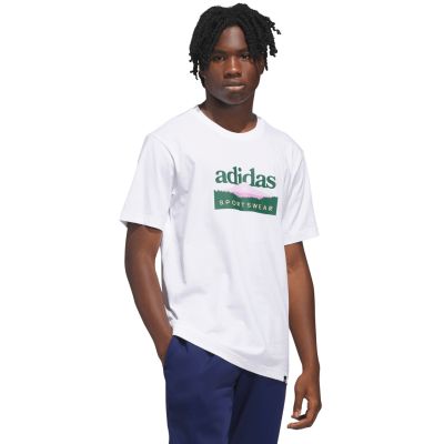 adidas Sportsman Mountain Graphic Men's T-Shirt White KC9254