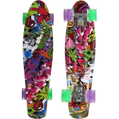 9. PLASTIC SKATEBOARD 22 INCHES ENERO GRAFFITI LED 1030852
