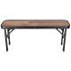 3. FOLDABLE CAMPING TABLE 90x60x70CM AND 2 BENCHES 87x23x39CM WOOD