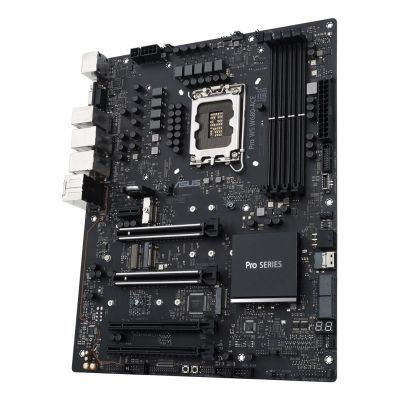 ASUS Pro WS W680-ACE W680 (LGA 1700) ATX motherboard, 2x PCIe 5.0, 3x PCIe 4.0, 3x PCIe 4.0 M.2 slots, 2x USB 3.2 Gen 2, 4x USB 3.2 Gen 1, 2x USB 2.0, 2x 2.5 Gb Ethernet, 1x SlimSAS, 4x SATA, HDMI, DisplayPort and VGA