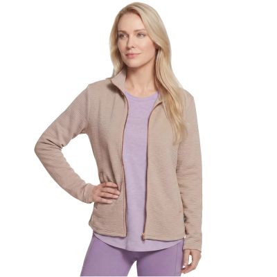 3. Skechers The Hoodless Hoodie GoWalk Shine Jacket JA78-TPBR Beige L