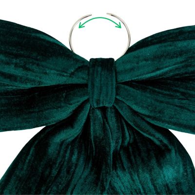 22. GREEN DECORATIVE BOW 57x63x3CM MICA