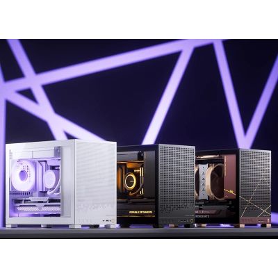 29. Jonsbo D32 STD PC Case, White, Mini Case, mATX, Tempered Glass – White