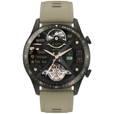 11. Smartwatch Gravity Black 2 Straps GT10-2