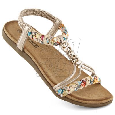 Comfortable slip-on sandals Artiker W HBH76A, beige