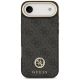 3. Guess 4G Strass Logo & Big Strap Metal Buttons MagSafe Case for iPhone Air - Black