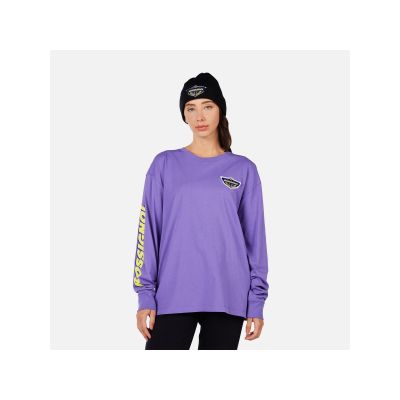 2. Unisex T-shirt ROSSIGNOL SUPER LS TEE purple