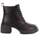 2. Women's leather ankle boots on a platform, insulated, brown, D&A S.Barski CR62-3368