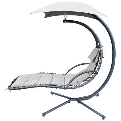 3. SWING ROCKING CHAIR WITH UMBRELLA LISBON GRAY