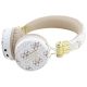 2. Guess Bluetooth ENC GUBH70E4PTMH on-ear headphones white 4G Triangle Round Shape