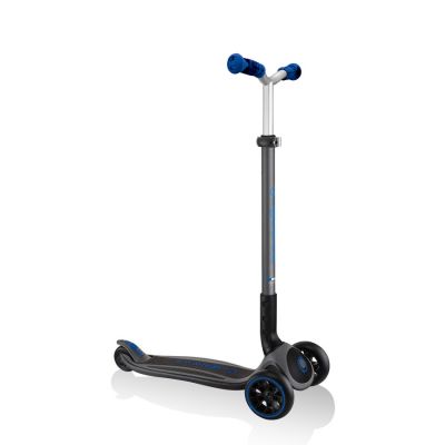 14. Globber Master Prime 3-Wheel Scooter / Black - Navy Blue 664-100