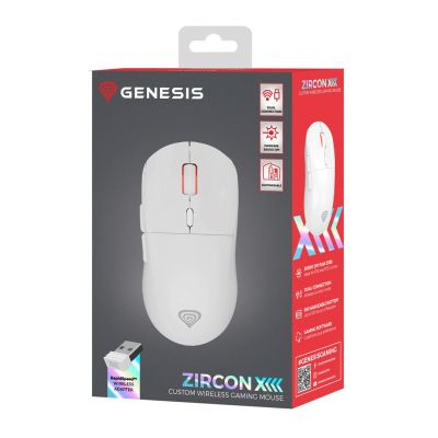 12. GENESIS Zircon XIII Gaming Mouse Ambidextrous RF Wireless + USB Type-C Optical 26000 DPI