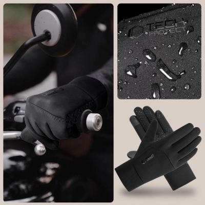 5. Tech-Protect WG01 Gloves with Touch Tips M - Black