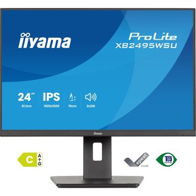 18. iiyama ProLite XB2495WSU-B1 computer monitor 61.2 cm (24.1") 1920 x 1200 px Full HD LCD Black