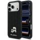 9. Karl Lagerfeld Rhinestones Karl&Choupette Pin Case for iPhone 17 Pro Max - Black
