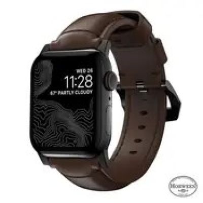 17. Nomad NM1A4RBT00 Smart Personal Accessory Band Brown Leather
