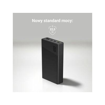 8. GREEN CELL POWERBANK POWERPLAY 20S BLACK 20000MAH 22.5W 3X USB-C PD 1X USB-A