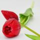 13. BOUQUET OF 5 RED TULIPS 39 CM LIKE LIFE SPRING DECORATION