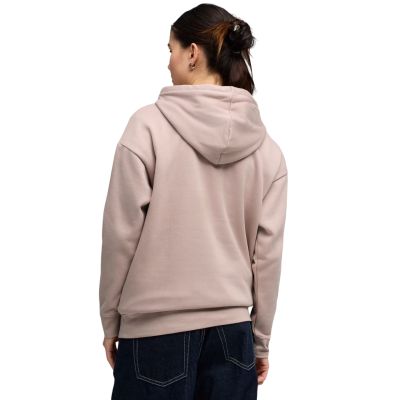 4. Puma ESS Centered Cat Logo Relaxed Hoodie Pink 692917 89