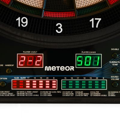 9. Meteor electronic dartboard 4-led 24689