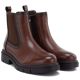 8. Women's brown leather ankle boots, Sergio Leone BT-01-S