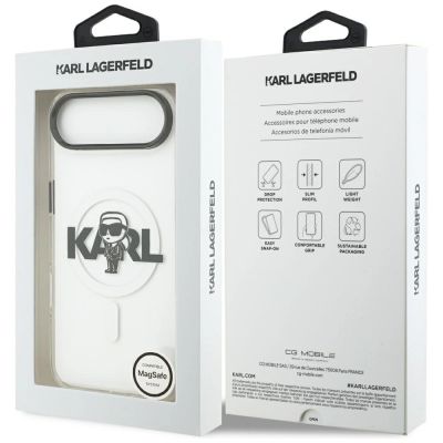 8. Karl Lagerfeld IML Karl Sketch Logo MagSafe Case for iPhone 17 Air - Transparent