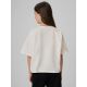 2. Girls' boxy T-shirt with print 4F 4FJRAW26TTSHF4239-11S