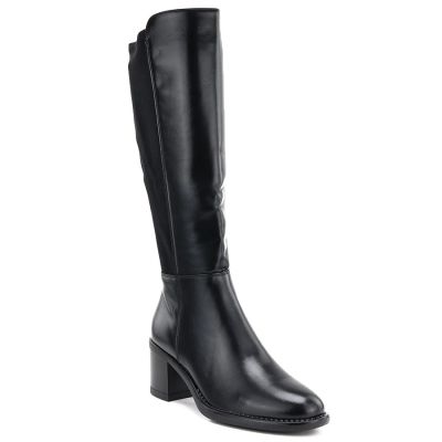 7. Women's high-heeled boots with stretch black Vinceza 58652