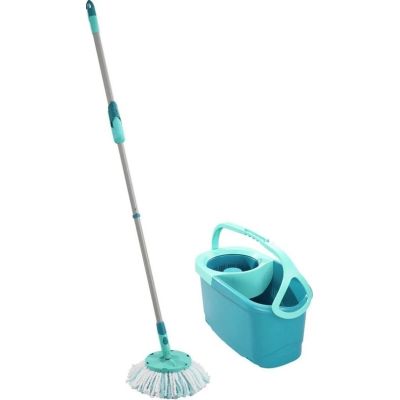 2. Leifheit 55413 mop Aluminum, Polyamide, Polyethylene Sulfone (PES), Polypropylene (PP), Stainless Steel, Thermoplastic Elastomer Gray, Turquoise
