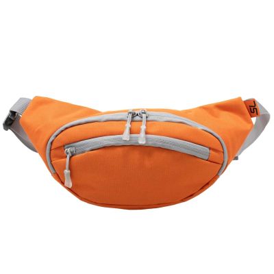 2. Waist Bag L2065 Orange-Grey SEMI LINE