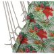 13. BRAZILIAN HAMMOCK HANGING CHAIR 100x50CM NATURA WITH SEWN TROPIC JUNGLE PILLOW