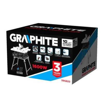 6. Graphite 59G823 Wood Saw Stand Black, Gray 4 x Legs