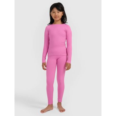 Girls' seamless thermal underwear set 4F 4FJRAW25USEAF264-55S
