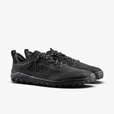 4. Vivobarefoot TRACKER LEATHER LOW WOMENS OBSIDIAN women's shoes (209534-03)