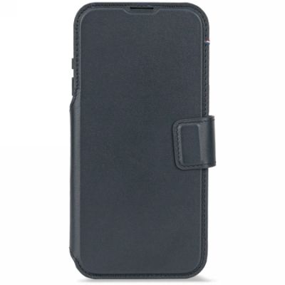 2. Decoded Leather Detachable Wallet Case with MagSafe for iPhone 17 Pro Max - Navy Blue