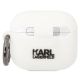 2. Karl Lagerfeld KLACA3SILKCW AirPods 3 cover white/white Silicone Karl & Choupette