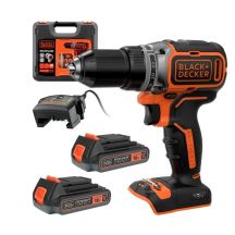 BLACK+DECKER SCREWDRIVER 18V BL186KB 52Nm 2x2.0Ah BL