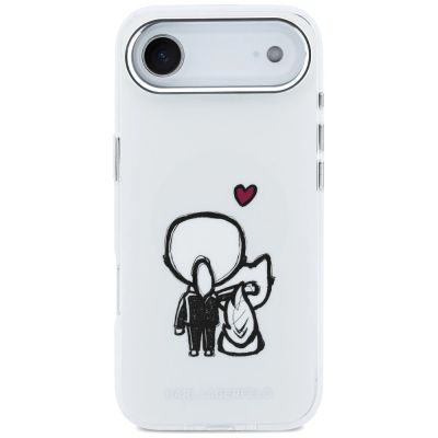 3. Karl Lagerfeld Karl & Choupette Back MagSafe Case for iPhone Air - Clear