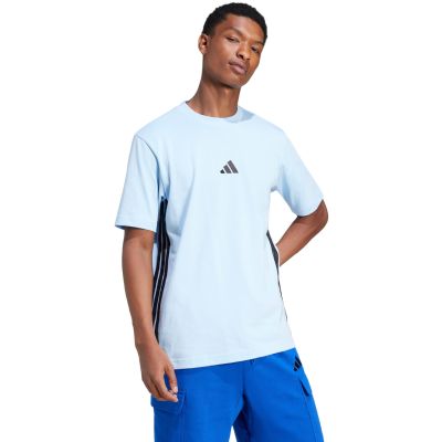 4. Men's adidas Essentials 3 Stripes T-shirt blue JE6397