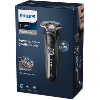 18. Philips Series 5000 S5898/35 Wet and Dry Electric Shaver with 2 Accessories