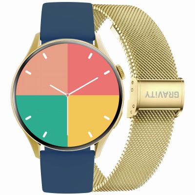 Smartwatch Gravity Gold Strap + Bracelet GT11-4