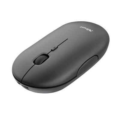 3. TRUST Puck Rechargeable Wireless Ultra-Thin Black Mouse