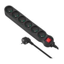 MACLEAN 6-OUTLET POWER STRIP WITH SWITCH 1.5M MCE225
